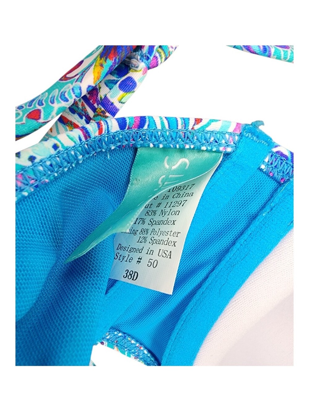 Sunsets Bra Fit Bikini Set, Womens 38D/Large - Picture 5 of 6